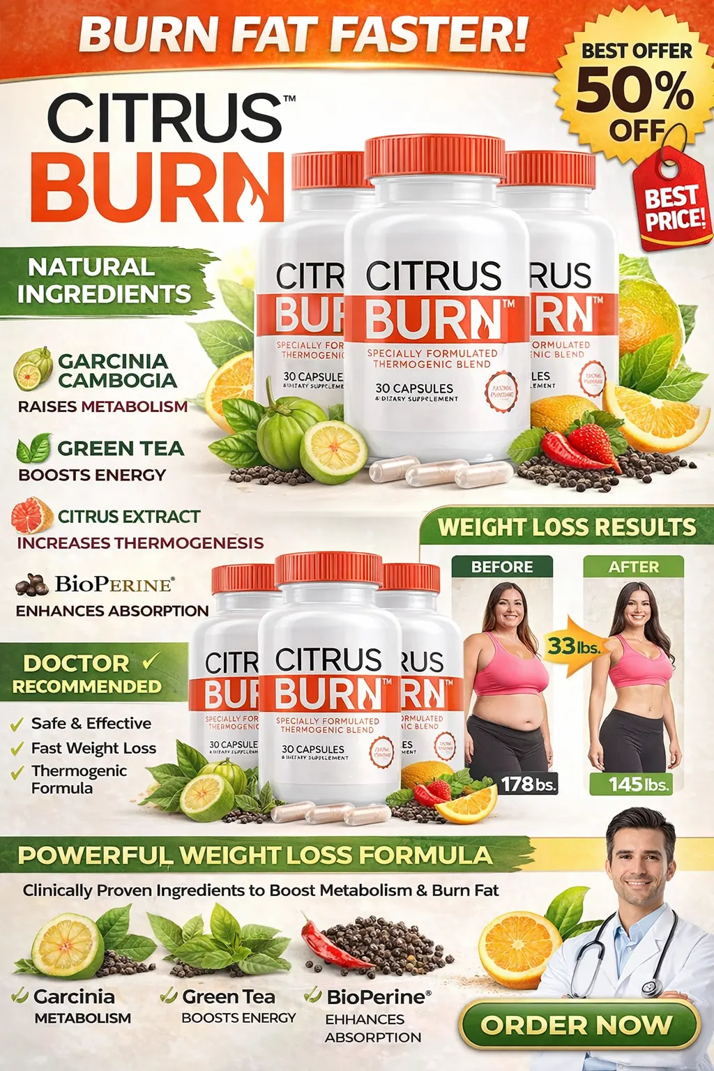 CitrusBurn Metabolic Activation Supplement